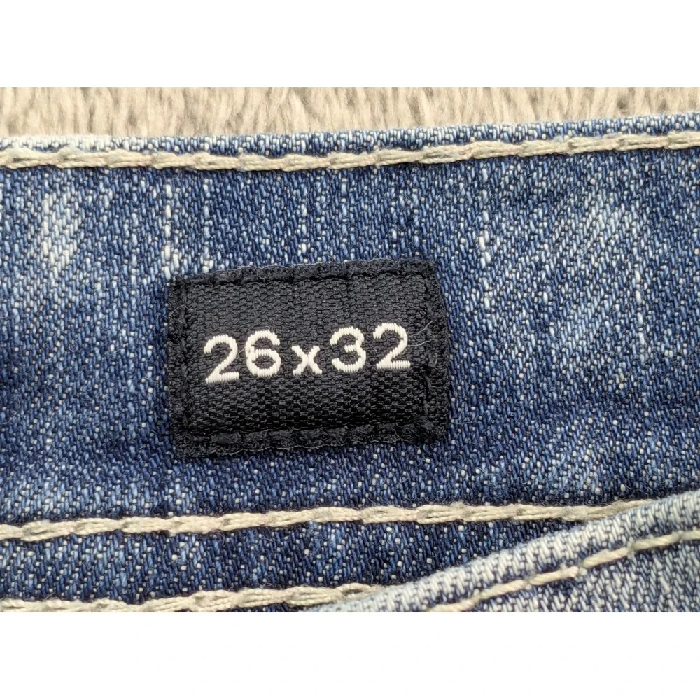 BKE Aiden Slim Fit Light Wash Denim Jeans Mens 26x32 Blue Stretch